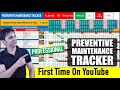 Preventive Maintenance Tracker in Excel 2024 / Preventive Maintenance / PPM Tracker