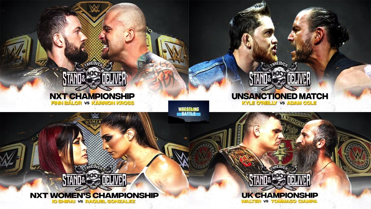 NXT Takeover Stand And Deliver Match Card- WWE NXT Stand And Deliver ...