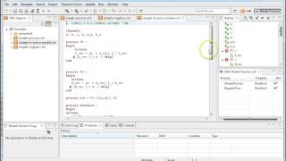 Model Checking: Analysis of three examples