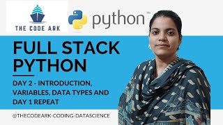 PYTHON Day 2 (Day 1 Repeat) -Full Stack Web Development - Introduction , Variables , Datatypes