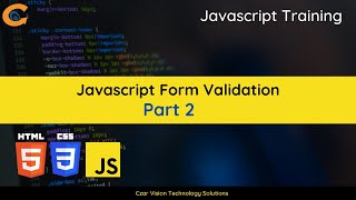 Javascript Validation using Regular Expression Part 2
