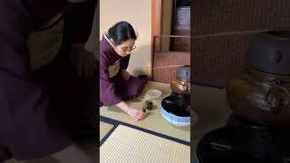 平水指のお点前③              Flat Mizusasi tea ceremony ③