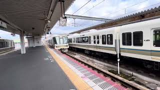 奈良線221系普通奈良行き　　終点奈良駅到着！