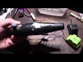 rc nitro engine muffler dent removal repair using freeze method whoops split.