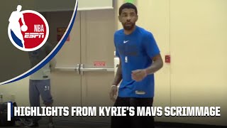 HIGHLIGHTS from Kyrie Irving's first scrimmage with the Mavericks | NBA on ESPN