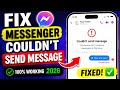 Fix Messenger couldn't send message problem 2026 