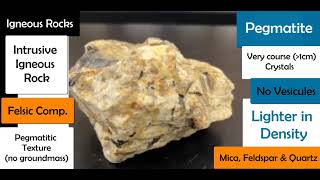 Igneous Rocks: Pegmatite