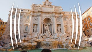 A Walking Visit to Trevi Fountain in Rome, Italy - (BINAURAL Audio Immersion) - The Sound Traveler