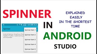 Spinner Android - Learn Android by Building Apps 3 - Pop up your hobbies with a simple spinner