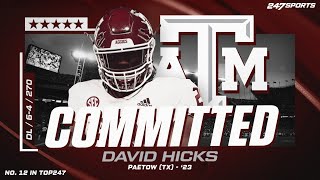 5-star DL David Hicks commits to Texas A&M Aggies | Football Recruiting Podcast