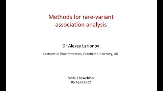 Methods for rare variant association analysis