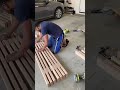 DIY Modern Slat Bench Using All 2x4