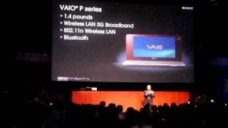 Sony CES Press Conference: Vaio P