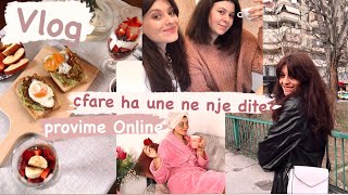 VLOG || Bera provim Online, cfare hame ne nje dite | receta| cfare kemi blere??