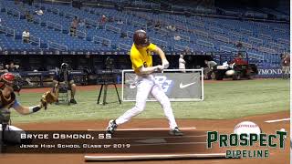 Bryce Osmond, SS, Jenks High School Class of 2019, Swing Mechanics at 240 FPS