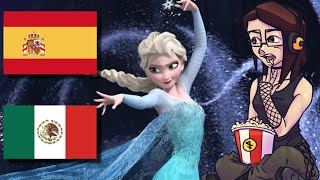 Española reacciona a LET IT GO : DOBLAJE ESPAÑOL VS LATINO