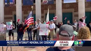 Pro-Palestinians disrupt Memorial Day event in Sacramento
