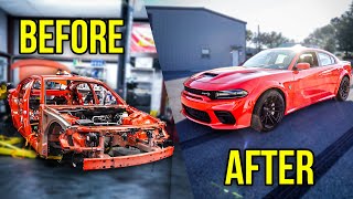 FULL BUILD | Building A $100,000 Charger Hellcat Redeye From A Worthless V6 Rent