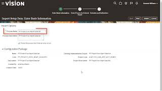 Setup | Import setup data from configuration packages