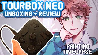 TourBox NEO Unboxing + Review | Painting Timelapse!