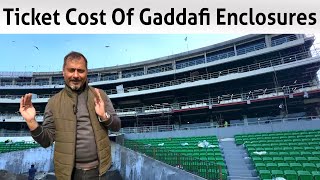 Gaddafi Each Enclosure Ticket Price