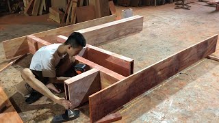 Woodworking Skills Of Carpenters Extremely High Experience - Great Wooden Furniture Decoration Ideas