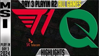 T1 vs FLY Highlights ALL GAMES | MSI 2024 Play Ins Round 2 Day 3 | T1 vs FlyQues