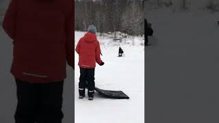 Best place for sledding in Finland Espoo Olari