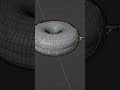 soft body simulation in blender tutorial #shorts #blender #3d #tutorial #donuts