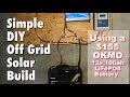 Easy off grid solar build using a $155 12v 100ah OKMO lithium battery! Beginner Friendly!