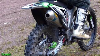 Kawasaki KX250F FMF MegaBomb Soundcheck \u0026 Test Ride