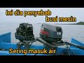 penyebab, mesin tempel Yamaha 15 pk,air pendingin, membasahi busi.