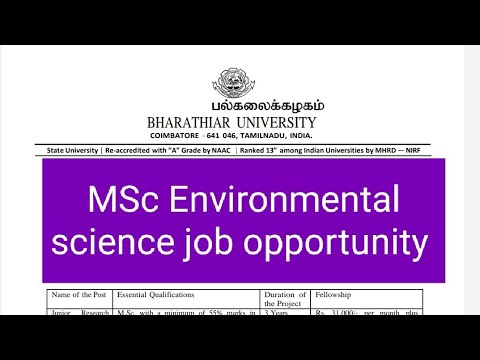 Job After MSc Environmental Science| Envirocademy - YouTube