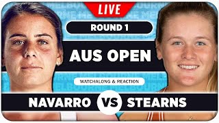 NAVARRO vs STEARNS • Australian Open 2025 • LIVE Tennis Watchalong