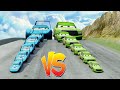 Big & Small McQueen vs Chick Hicks vs Tow Mater vs King Dinoco vs Duch Hudson - BeamNG.Drive