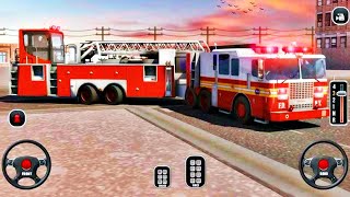 Dual Driving Fire Truck Simulator #4 - Emergency Firefighter Hero Rescue - Android GamePlay