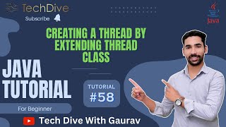 Creating a Thread By Extending Thread Class | Miltithreading | Tutorial #58