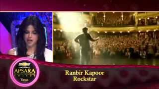 Ranbir kapoor receiving Best Actor award for Rockstar