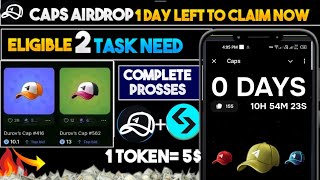 Cap airdrop update today | caps airdrop listing date | caps airdrop NFT price