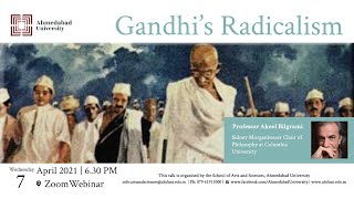 Seminar and Lecture Series | ‘Gandhi’s Radicalism’