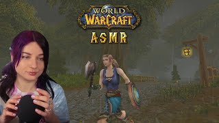 ASMR ~ Human Warrior Leveling ⚔️ Rainy Elwynn Forest 🌳 Classic WoW