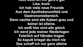 Lisa - Von Wegen Lisbeth - Lyrics