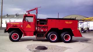 Wendover Field May 2016 Deuce and a half M45 Fire Truck Fedelcode 5 Siren