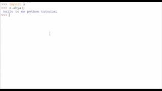 python 2 7 tutorial NO 39 reload module