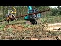 kesla 19rh iii harvester head harvesting u0026 processing 4 5 meter debarked eucalyptus wood logs in asia