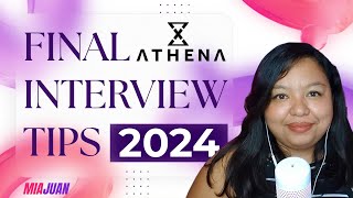 Athena Final Interview Tips 2024 with Sample Interview Questions and Answers