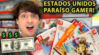 Quanto se compra c/ 100$ nos EUA!? Nintendo Switch jogos e acessórios: Caçada gamer