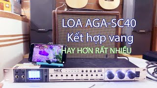 Hát nhẹ và vang khi kết hợp loa AGA SC40 với vang cơ Fx9 plus - 5 cổng đầu vào - Bluetoooth