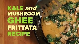 Kale and Mushroom Ghee Frittata | Paleo Recipe