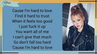 Download BLACKPINK ROSE - Hard To Love (Lyric) mp3